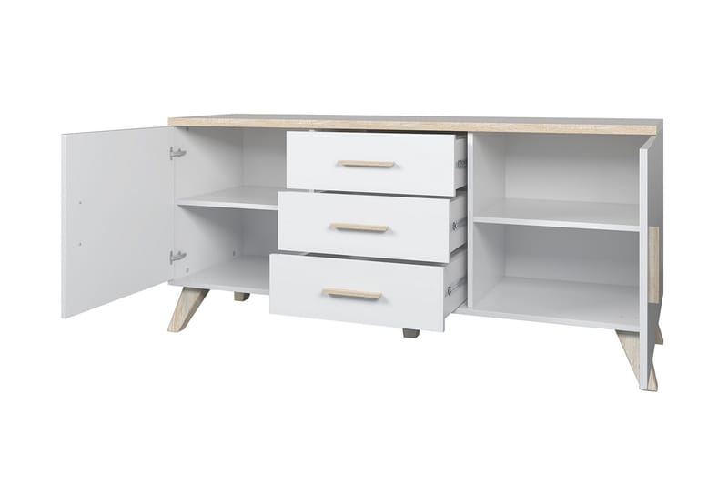 Kardos Kommode 45x150 cm - Natur/Sort - Opbevaring - Opbevaringsmøbler - Kommode - Entrékommode