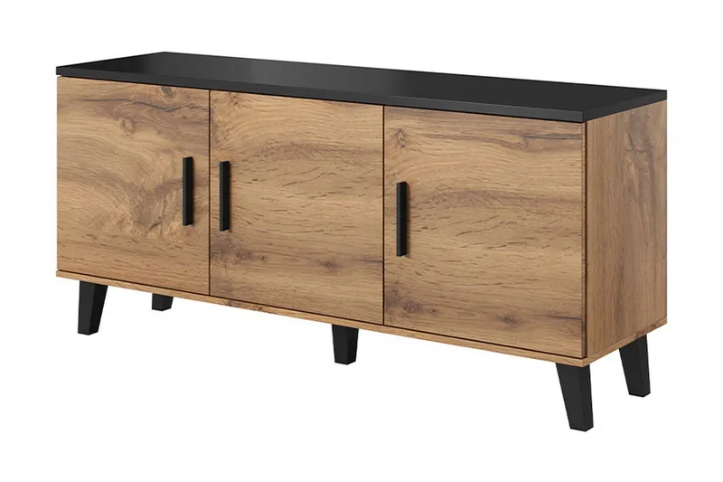 Kardos Kommode 45x150 cm - Natur/Sort - Opbevaring - Opbevaringsmøbler - Kommode - Entrékommode