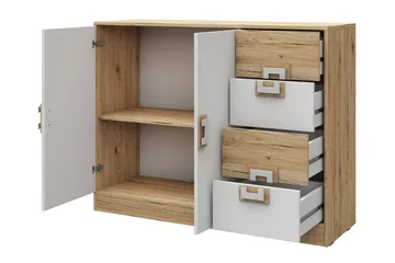 Klacksberg kommode 120x40x93 cm - Beige / Hvid - Opbevaring - Opbevaringsmøbler - Kommode