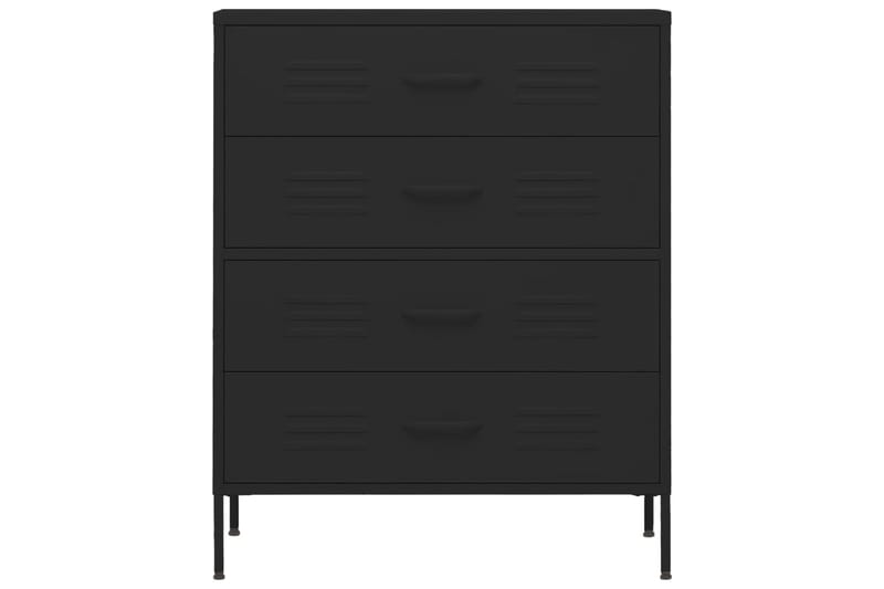 kommode 80x35x101,5 cm Sort - Sort - Opbevaring - Opbevaringsmøbler - Kommode - Entrékommode