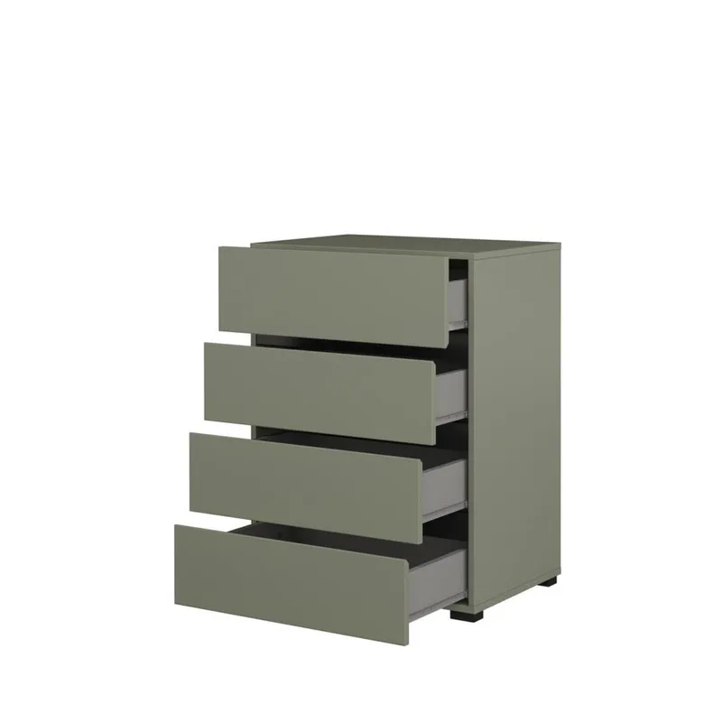 Kommode Cross med 4 skuffer - Grøn - Opbevaring - Opbevaringsmøbler - Kommode - Entrékommode