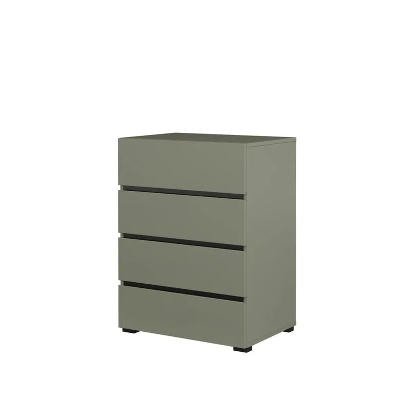 Kommode Cross med 4 skuffer, Grøn
