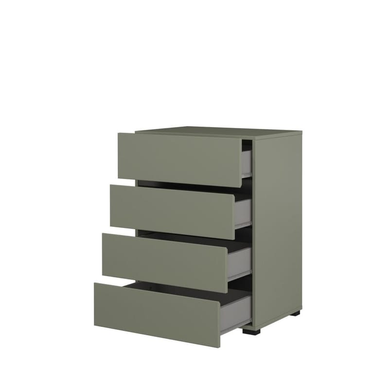 Kommode Cross med 4 skuffer - Grøn - Opbevaring - Opbevaringsmøbler - Kommode - Entrékommode