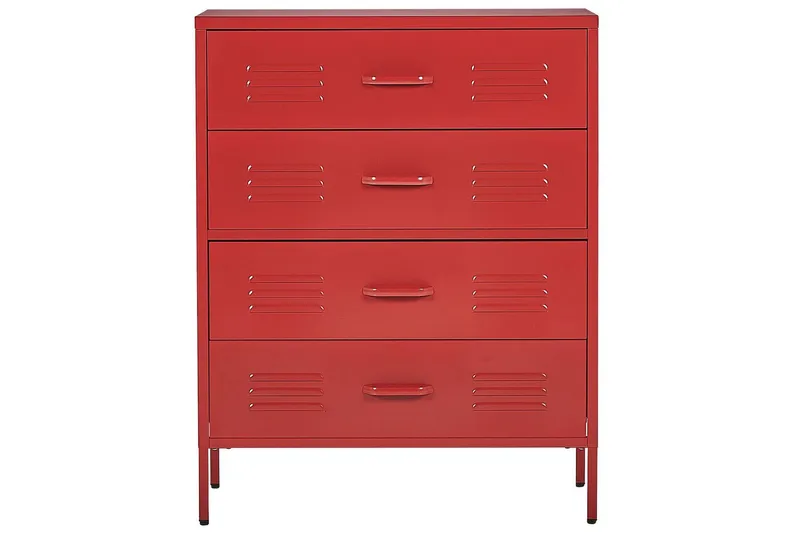 Kommode Enago Rød - Rød - Opbevaring - Opbevaringsmøbler - Kommode - Entrékommode