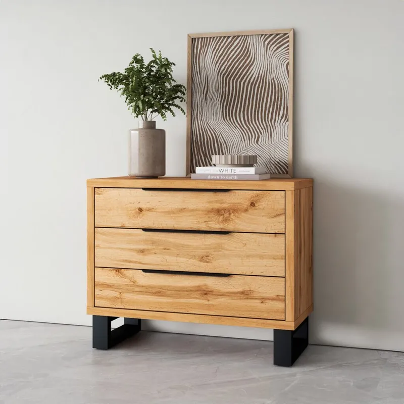 Kommode Halle S med 3 Skuffer - Opbevaring - Opbevaringsmøbler - Kommode - Entrékommode