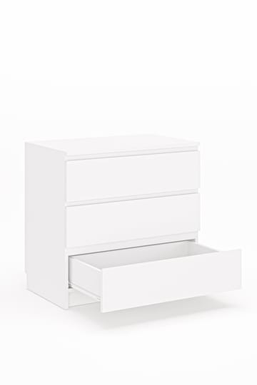 Kommode Hanah Home Derinkuyu 3 (80 x 77,5 x 48 cm) Hvid - Opbevaring - Opbevaringsmøbler - Kommode - Entrékommode