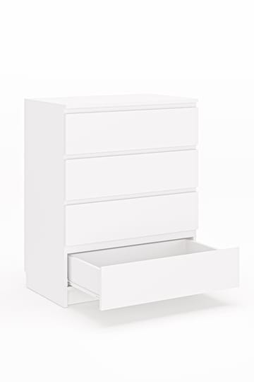 Kommode Hanah Home Derinkuyu 4 (80 x 100 x 48 cm) Hvid - Opbevaring - Opbevaringsmøbler - Kommode - Entrékommode