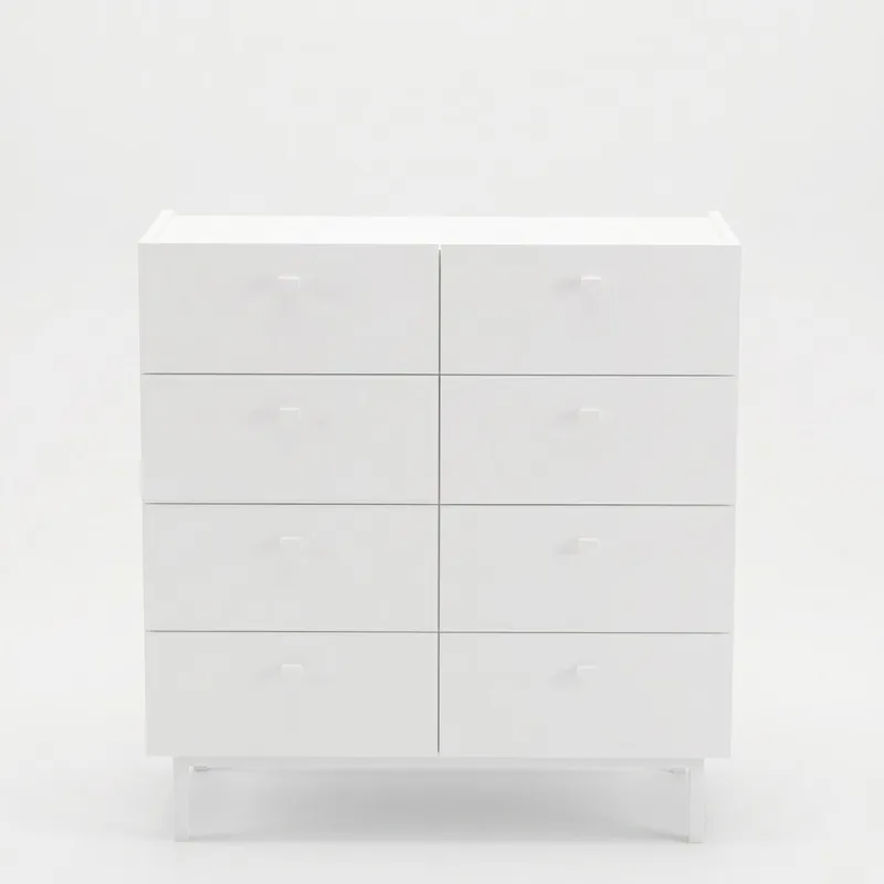 Kommode Hanah Home Luke (89,4 x 93,1 x 41,8 cm) Hvid, Hvid