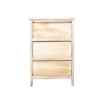 Kommode HOME4YOU Kaseke med 3 opbevaringsrum 40x29x58 cm Natur - naturlig - Opbevaring - Opbevaringsmøbler - Kommode - Entrékommode
