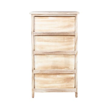 Kommode HOME4YOU Kaseke med 4 opbevaringsrum 40x29x73 cm natur - naturlig - Opbevaring - Opbevaringsmøbler - Kommode - Entrékommode