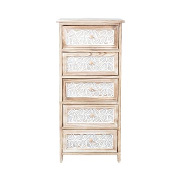 Kommode HOME4YOU Kaseke med 5 opbevaringsrum 40x29x90 cm natur - naturlig - Opbevaring - Opbevaringsmøbler - Kommode - Entrékommode