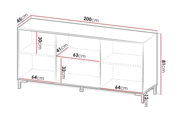 Kommode - Hvid - Opbevaring - Opbevaringsmøbler - Kommode