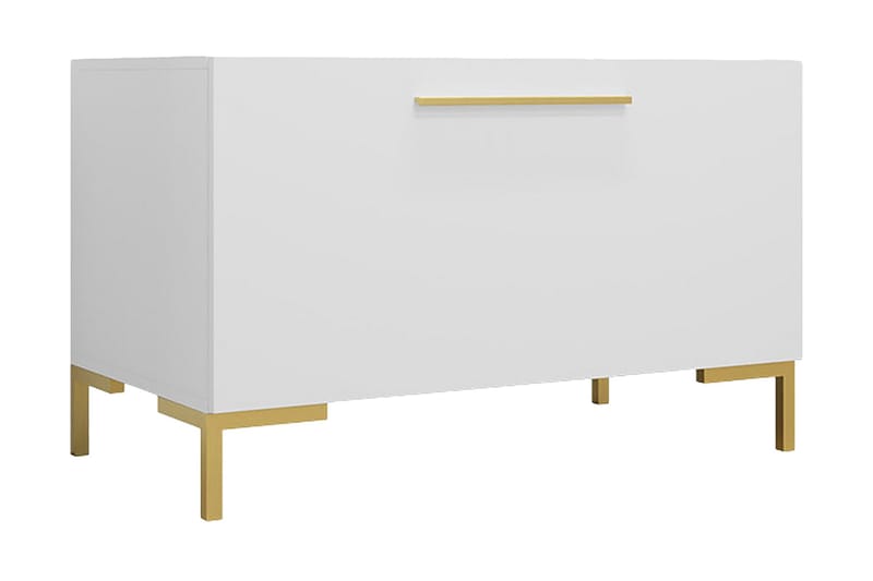 Kommode, Hvid|Guld