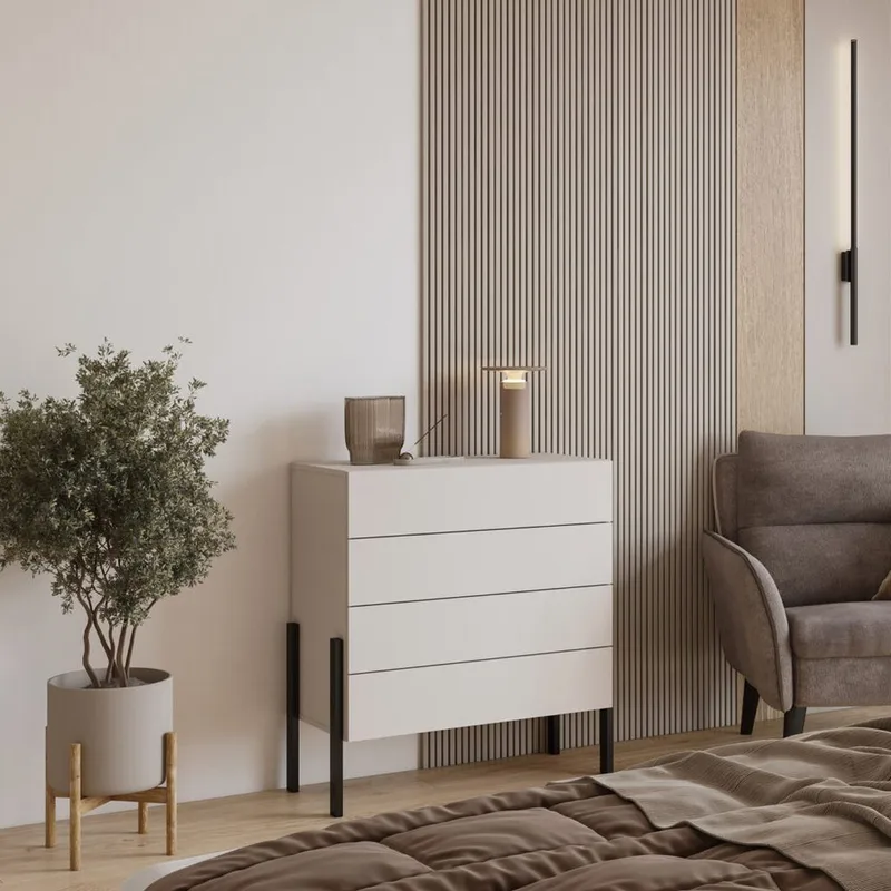 Kommode Jukon S med 4 Skuffer - Opbevaring - Opbevaringsmøbler - Kommode - Entrékommode