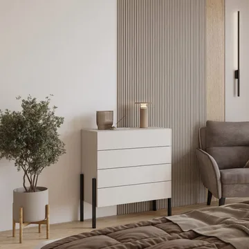 Kommode Jukon S med 4 Skuffer - Opbevaring - Opbevaringsmøbler - Kommode - Entrékommode
