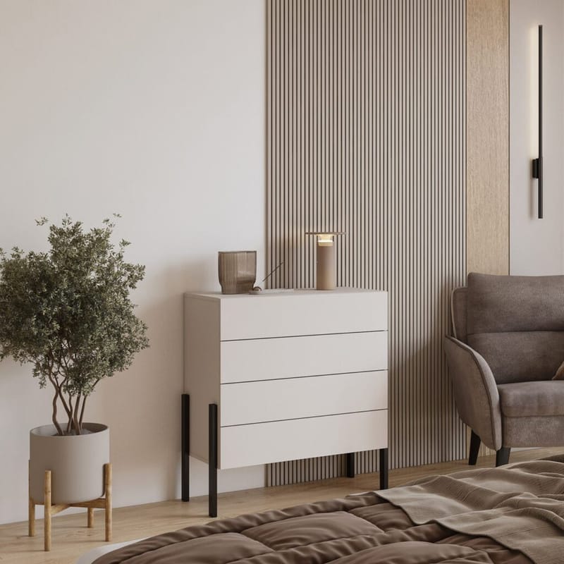 Kommode Jukon S med 4 Skuffer - Opbevaring - Opbevaringsmøbler - Kommode - Entrékommode