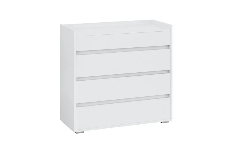 Kommode Kosmo Hvid, 4 skuffer - Hvid, 4 skuffer - Opbevaring - Opbevaringsmøbler - Kommode - Entrékommode