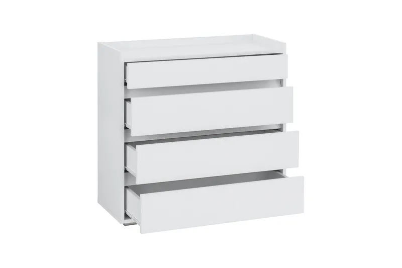 Kommode Kosmo Hvid, 4 skuffer - Hvid, 4 skuffer - Opbevaring - Opbevaringsmøbler - Kommode - Entrékommode