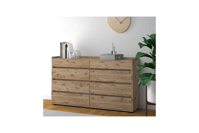 Kommode Kosmo Viking Oak, 8 skuffer - Viking Oak, 8 skuffer - Opbevaring - Opbevaringsmøbler - Kommode - Entrékommode