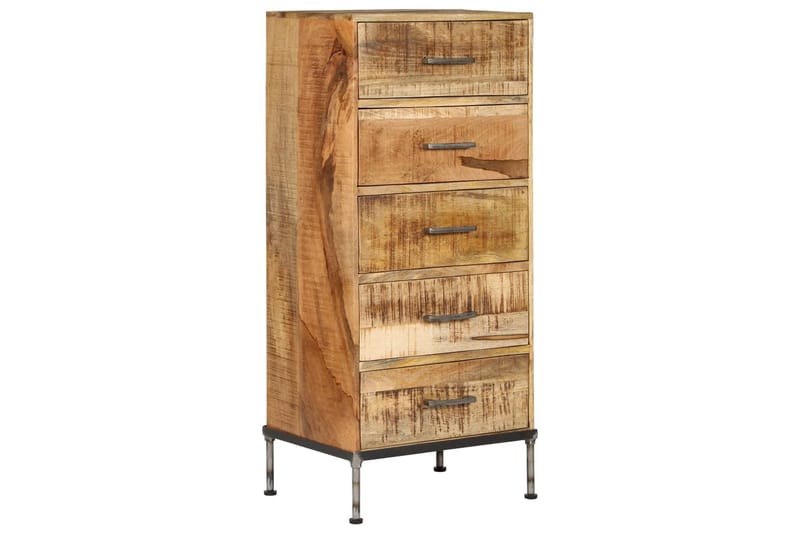 Kommode Massivt Mangotræ 45 X 35 X 106 Cm - Brun - Opbevaring - Opbevaringsmøbler - Kommode - Entrékommode