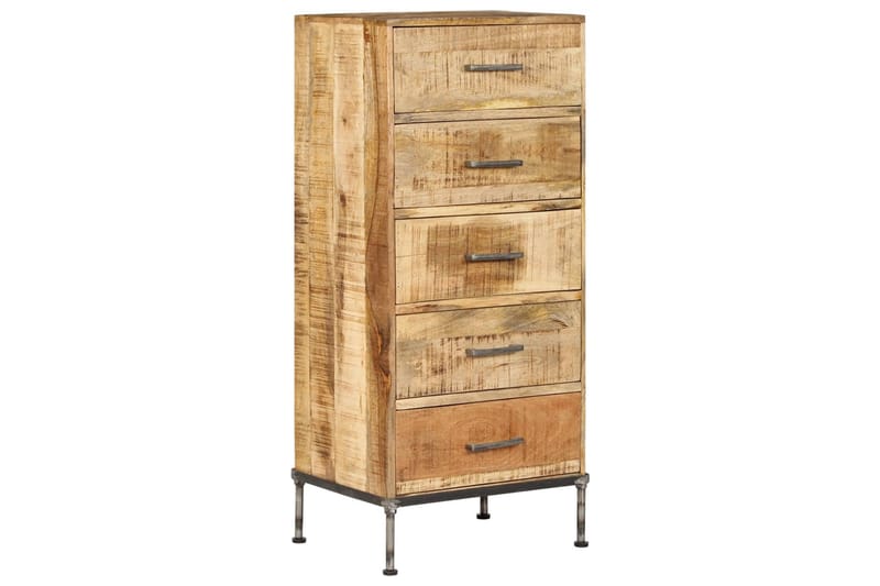 Kommode Massivt Mangotræ 45 X 35 X 106 Cm - Brun - Opbevaring - Opbevaringsmøbler - Kommode - Entrékommode