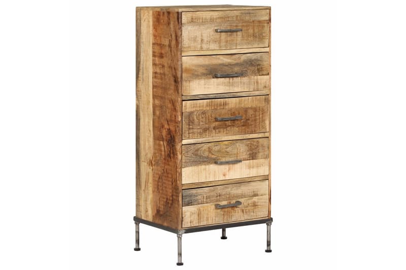 Kommode Massivt Mangotræ 45 X 35 X 106 Cm - Brun - Opbevaring - Opbevaringsmøbler - Kommode - Entrékommode