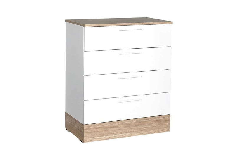 Kommode Matul Eg / Hvid - Mellemfarvet træ/Hvid - Opbevaring - Opbevaringsmøbler - Kommode - Entrékommode