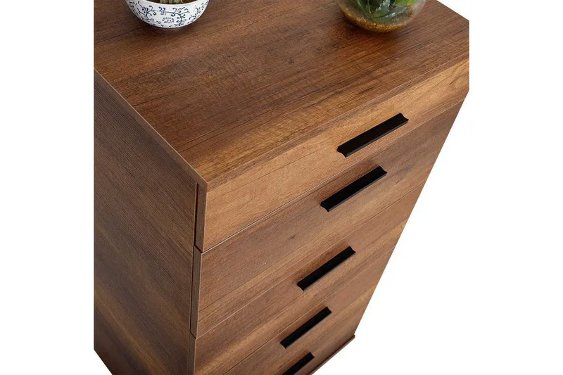 Kommode Matul Valnød - Rødbrunt træ - Opbevaring - Opbevaringsmøbler - Kommode - Entrékommode