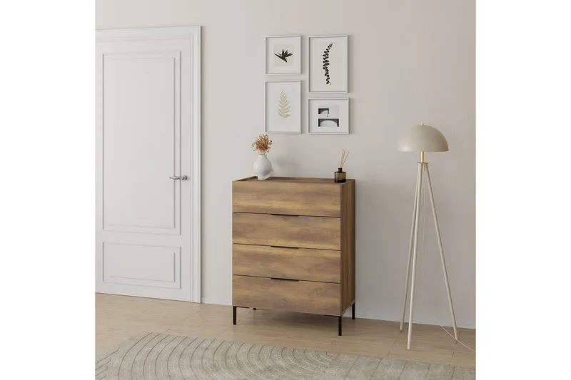 Kommode Matul Valnød - Valnød - Opbevaring - Opbevaringsmøbler - Kommode - Entrékommode