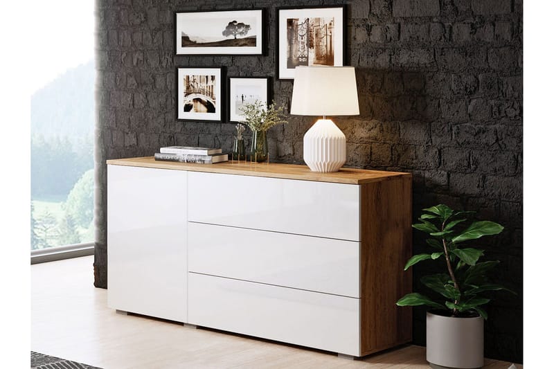 Kommode - Natur/Hvid - Opbevaring - Opbevaringsmøbler - Kommode