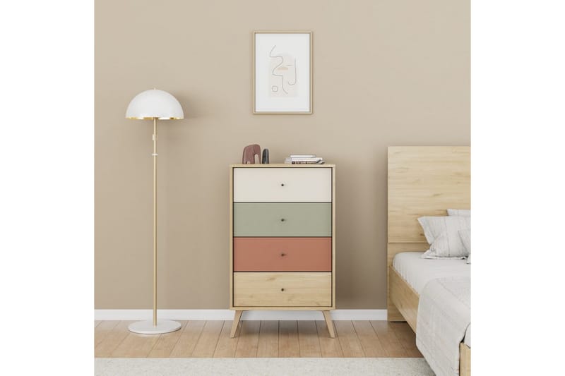 Kommode Stoneveil Multifarvet - Multifarvet - Opbevaring - Opbevaringsmøbler - Kommode - Entrékommode