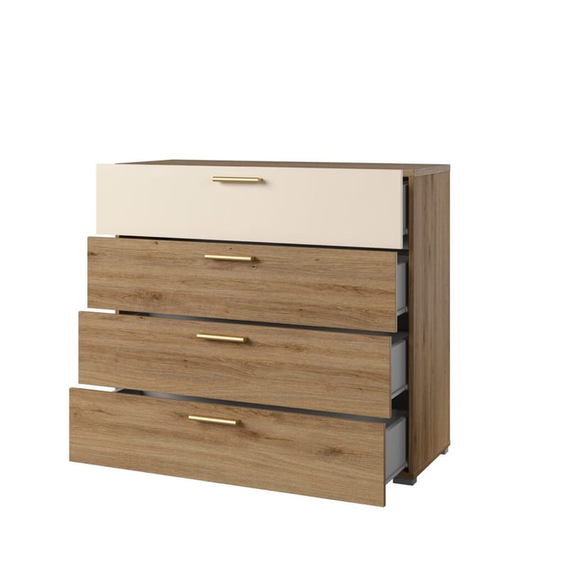 Kommode Vertina med 4 skuffer - Opbevaring - Opbevaringsmøbler - Kommode - Entrékommode