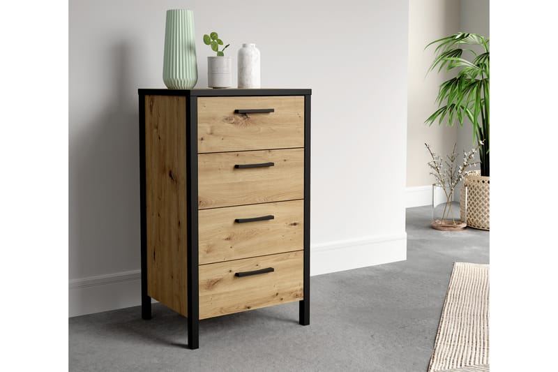 Koufalia Kommode 40x51 cm - Brun/Sort - Opbevaring - Opbevaringsmøbler - Kommode - Entrékommode