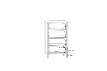 Koufalia Kommode 40x51 cm - Brun/Sort - Opbevaring - Opbevaringsmøbler - Kommode
