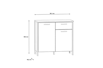Koufalia Kommode 40x95 cm - Brun/Sort - Opbevaring - Opbevaringsmøbler - Kommode - Entrékommode