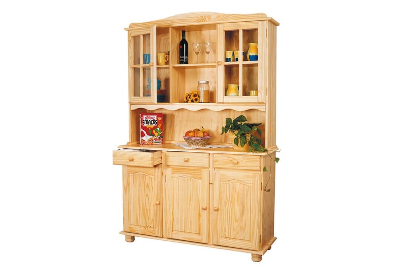 Leksand Skænkvitrine 130 cm - Fyrretræ - Opbevaring - Opbevaringsmøbler - Kommode