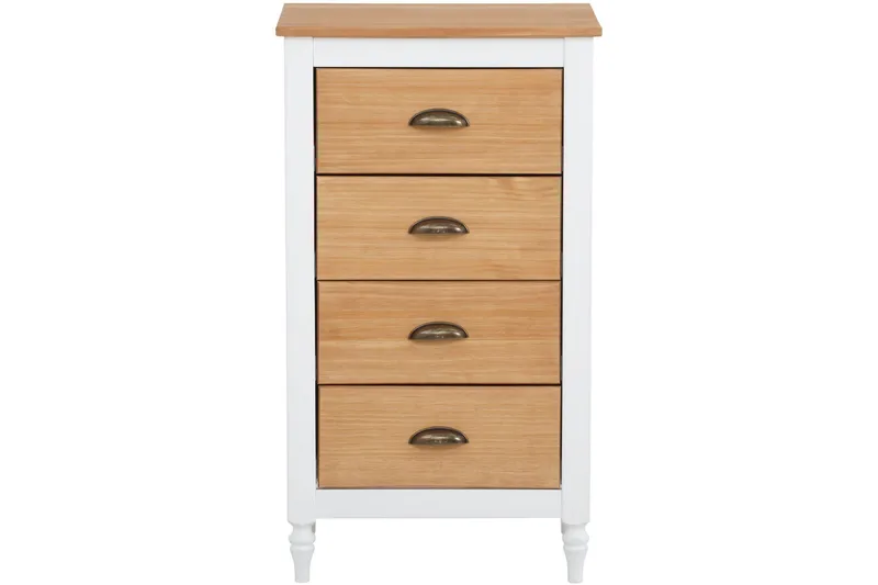 Lenham Kommode 45x35 cm 4 Skuffer, Hvid