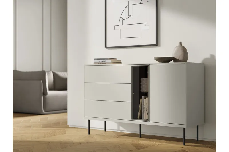 Levisa Kommode - Beige/Grå - Opbevaring - Opbevaringsmøbler - Kommode