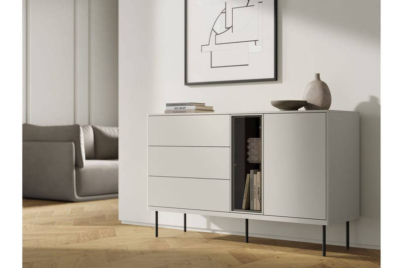 Levisa Kommode - Beige/Grå - Opbevaring - Opbevaringsmøbler - Kommode