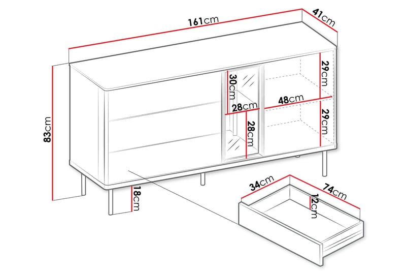 Levisa Kommode - Kashmir - Opbevaring - Opbevaringsmøbler - Kommode