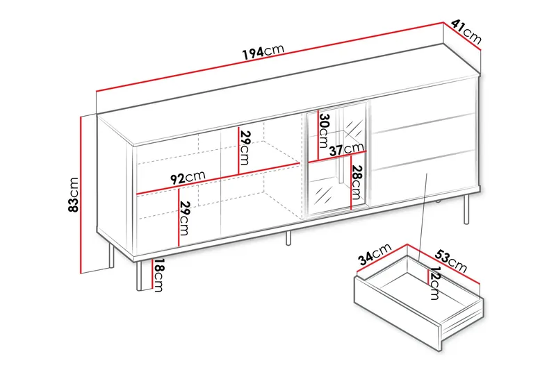 Levisa Kommode - Kashmir - Opbevaring - Opbevaringsmøbler - Kommode