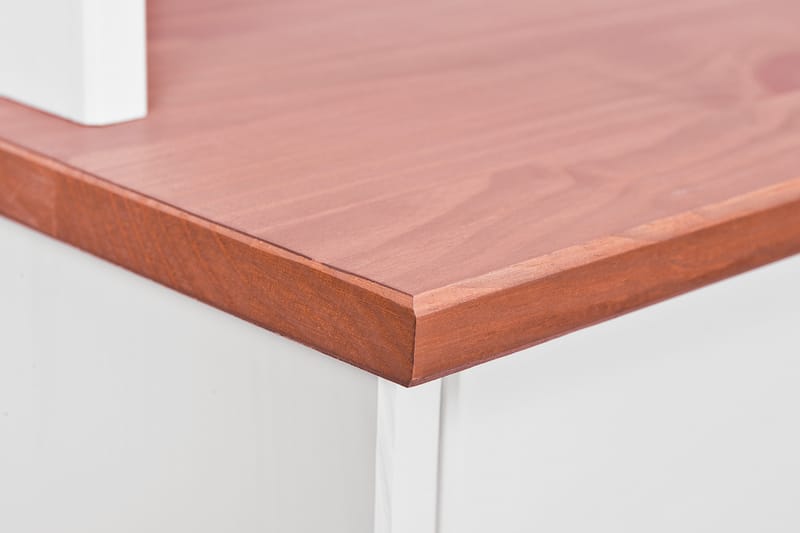 Livesey Skænkvitrine B 131 cm - Hvid/Natur - Opbevaring - Opbevaringsmøbler - Kommode