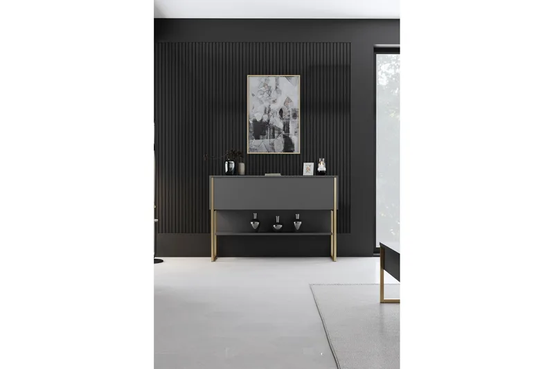 Luxe Kommode 120 cm - Guld/Antracit - Opbevaring - Opbevaringsmøbler - Kommode