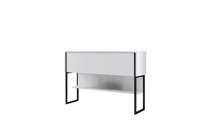 Luxe Kommode 120 cm, Sort/Hvid