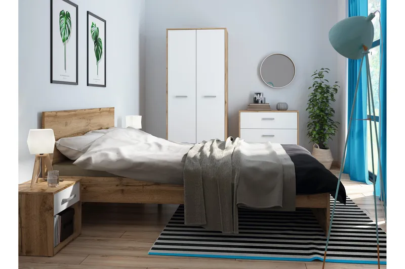 Matos Kommode - Træ/Natur/Hvid - Opbevaring - Opbevaringsmøbler - Kommode - Entrékommode