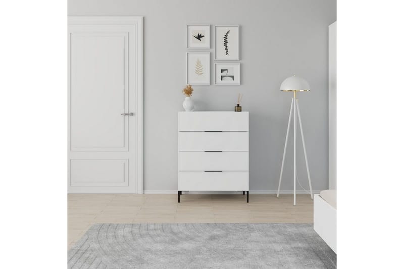 Matul Kommode 80 cm - Hvid - Opbevaring - Opbevaringsmøbler - Kommode - Entrékommode