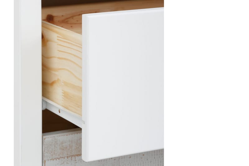 Meridian Kommode 80x35 cm - Hvid/Lysegrå/Mørkegrå - Opbevaring - Opbevaringsmøbler - Kommode - Entrékommode
