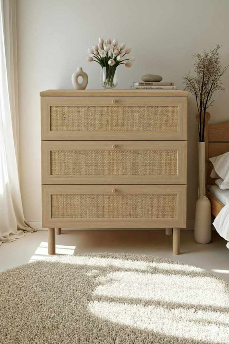 Meyloren kommode 75 cm - Beige - Opbevaring - Opbevaringsmøbler - Kommode - Entrékommode