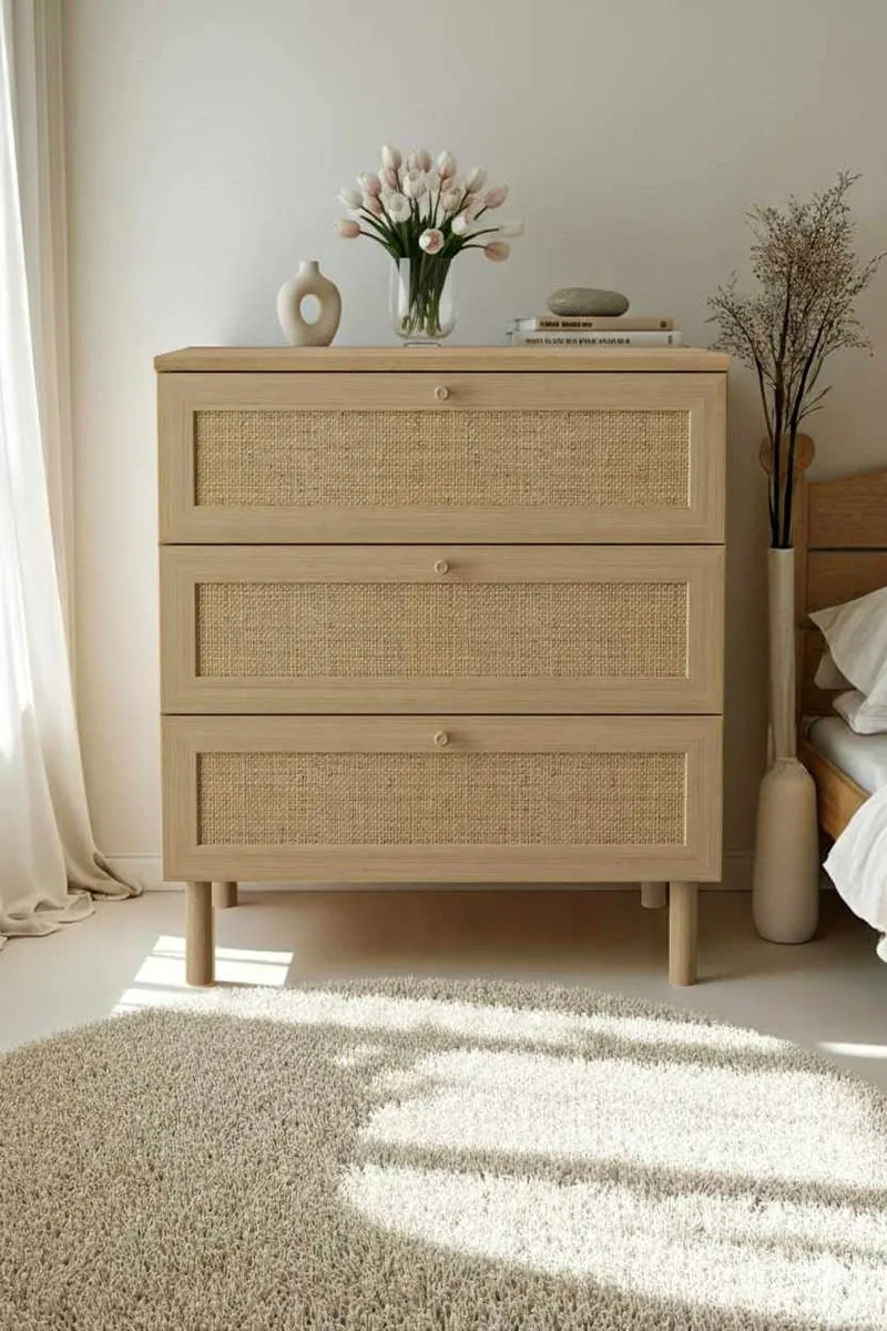 Meyloren kommode 75 cm - Beige - Opbevaring - Opbevaringsmøbler - Kommode - Entrékommode