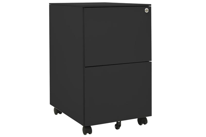 mobilt arkivskab 39x45x67 cm stål antracitgrå - Antracit - Opbevaring - Opbevaringsmøbler - Kommode - Arkivskabe